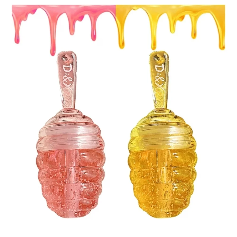 Little Honey Pot Lip Balm Set - Pink and Orange